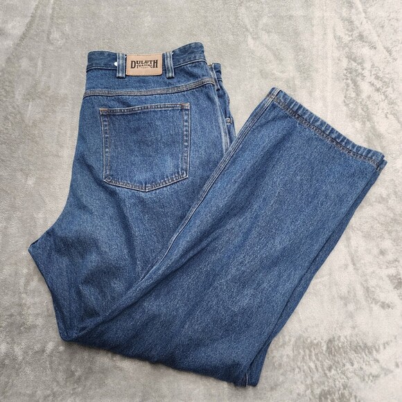 Duluth Trading Co Men's Jeans Blue Denim Relaxed Size 44x34 - Picture 2 of 11
